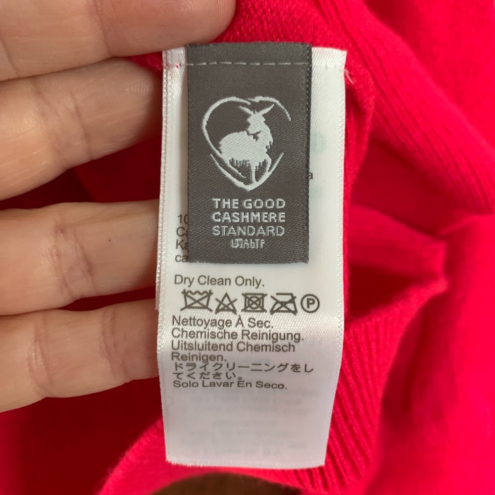 J. Crew Cashmere Sweater in Bold Pink - Picture 7 of 8